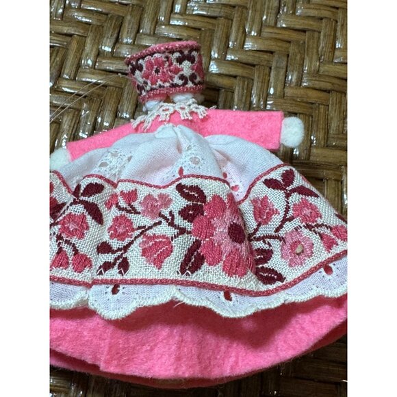 Vintage Wooden Doll & Angel Figurine Set - Picture 3 of 8